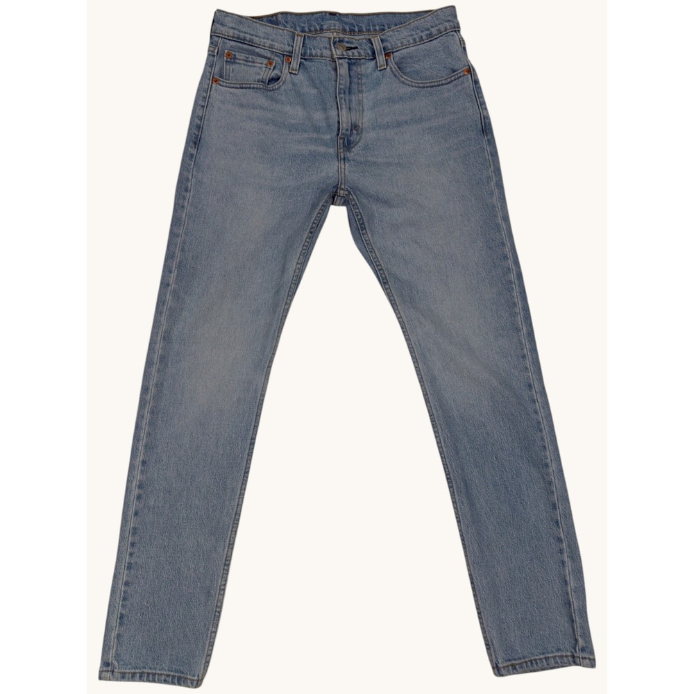 Levis 512 Slim Taper Jeans Mens 30x30 Light Wash Blue Denim Pants